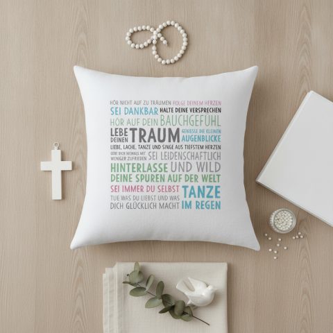 Geschenk zur Jugendweihe: Kissen statt Umschlag
