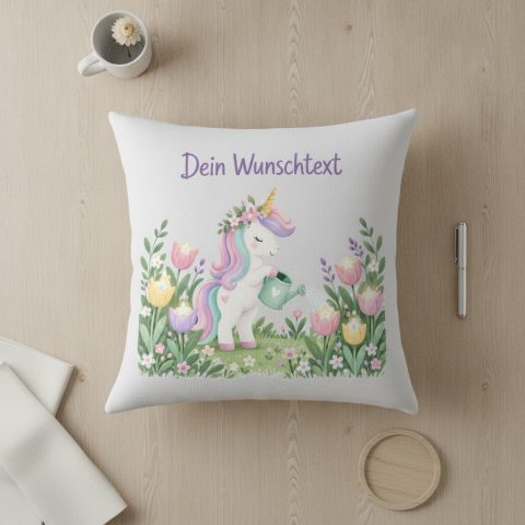 Personalisiertes Einhorn Kissen fürs Kinderzimmer