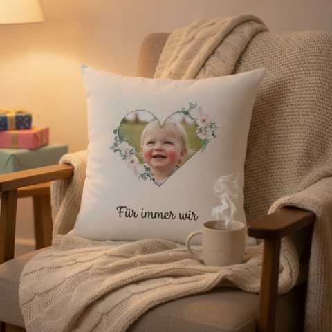 Fotokissen zum Geburtstag mit eigenem Bild gestalten