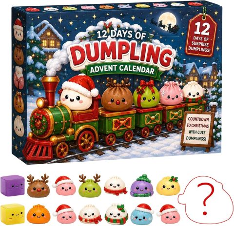 Squishy-Adventskalender mit Dumpling-Figuren