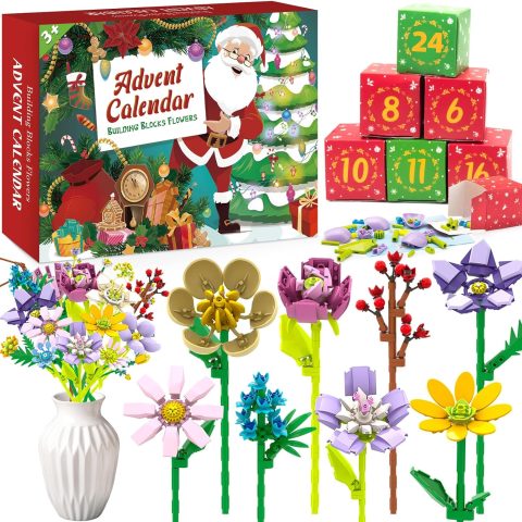 Blumen-Adventskalender zum Bauen für Frauen