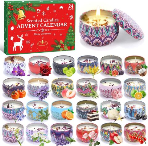 Duftkerzen-Adventskalender für Frauen zur Adventszeit