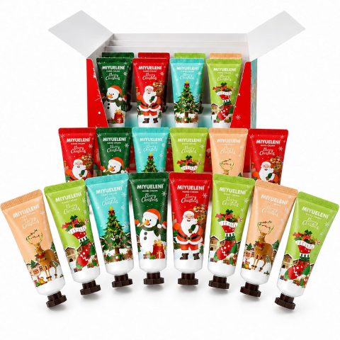 Mini-Handcremes im Weihnachtslook für den Adventskalender