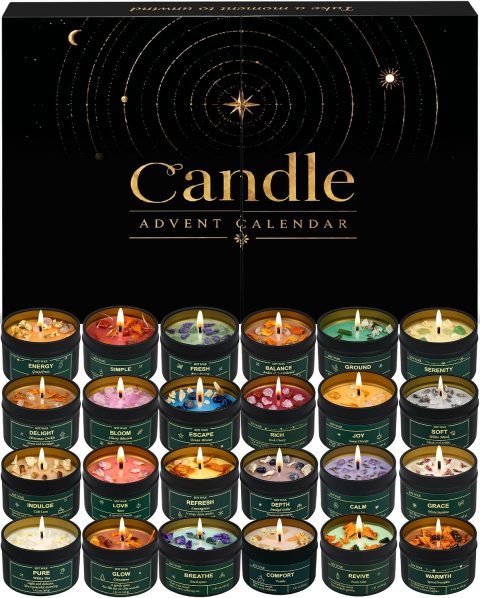 Duftkerzen-Adventskalender für Frauen zur Weihnachtszeit