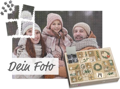 Foto-Puzzle-Adventskalender zum Selbstgestalten