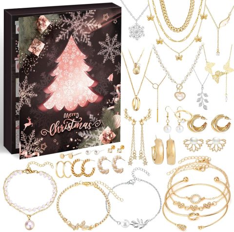 Schmuck-Adventskalender für Frauen zu Weihnachten