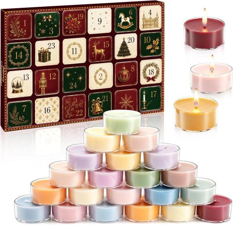 Adventskalender mit Duftkerzen für Frauen