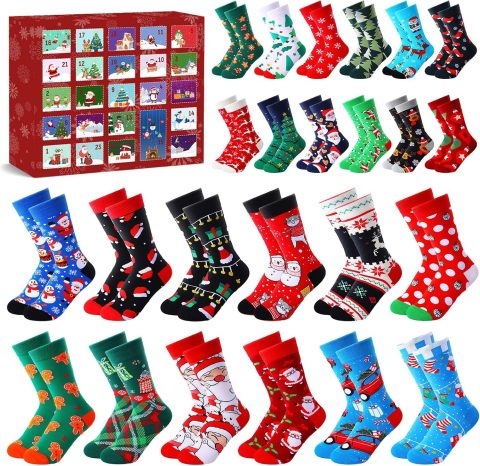 Socken-Adventskalender für Frauen zur Weihnachtszeit