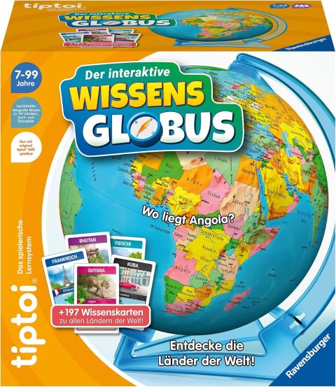 Interaktiver Wissens-Globus für Kinder ab 7