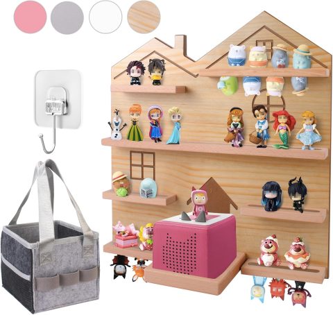 Wandregal für Toniebox und Figuren im Kinderzimmer