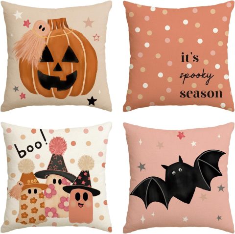 Halloween-Kissenbezüge als Deko-Geschenk für Zuhause