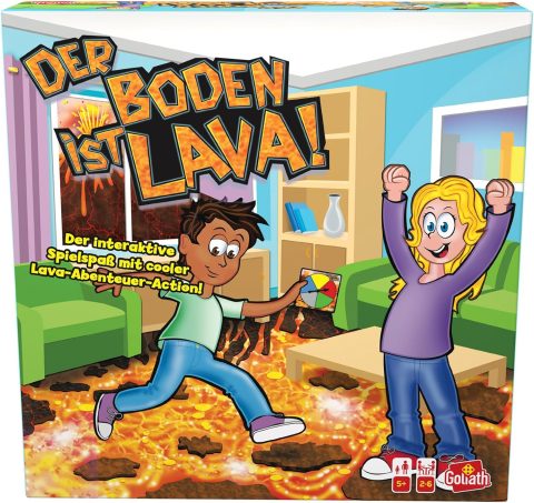 Bewegungsspiel „Der Boden ist Lava“ für Kinder ab 5