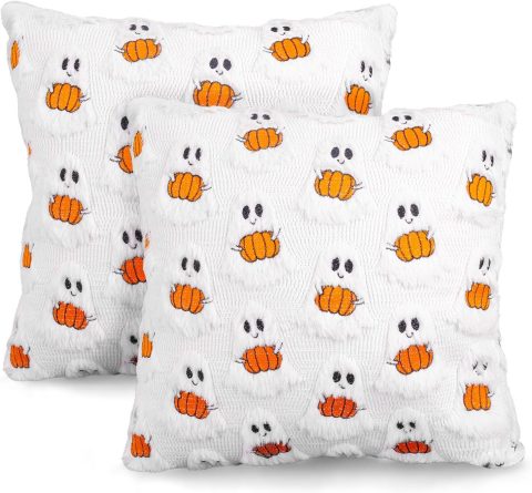 Kissenbezüge mit Geistern – Deko-Geschenk zu Halloween