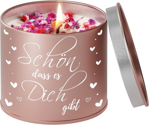 Lavendel-Duftkerze als Geschenk für Frauen