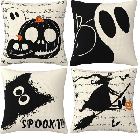 Kissenbezüge im Halloween-Look für Deko-Fans