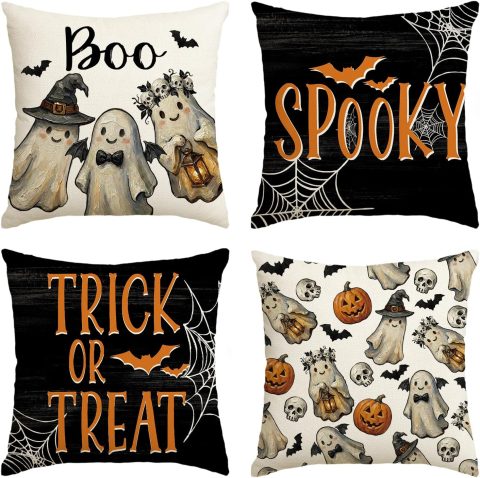 Kissenbezüge im Halloween-Look für Deko-Fans