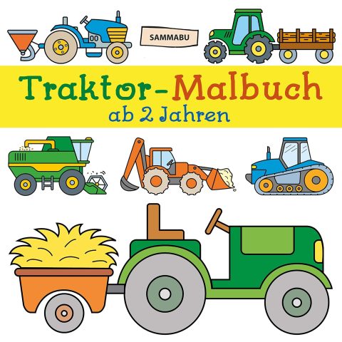 Traktor-Malbuch für kleine Bauernhof-Fans ab 2