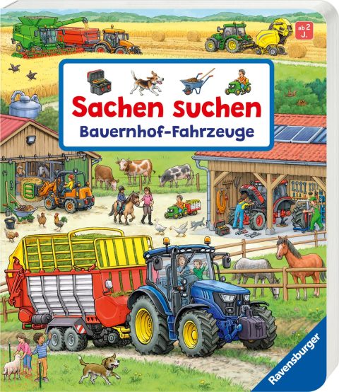 Wimmel-Pappbuch Bauernhof-Fahrzeuge für Kleinkinder