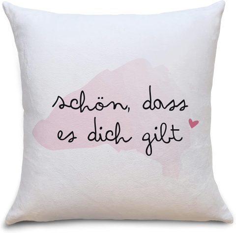 Flauschige Kissenhülle für Mama – Geschenk mit Botschaft