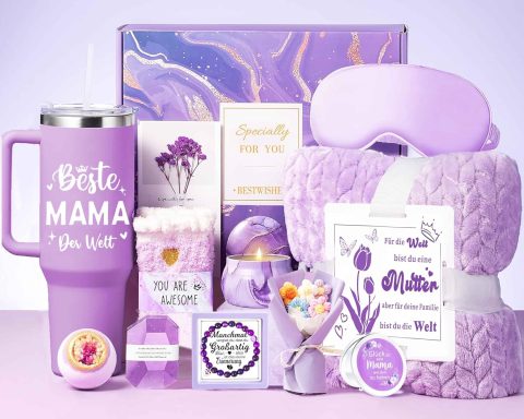 Verwöhnset mit Kuscheldecke für Mama