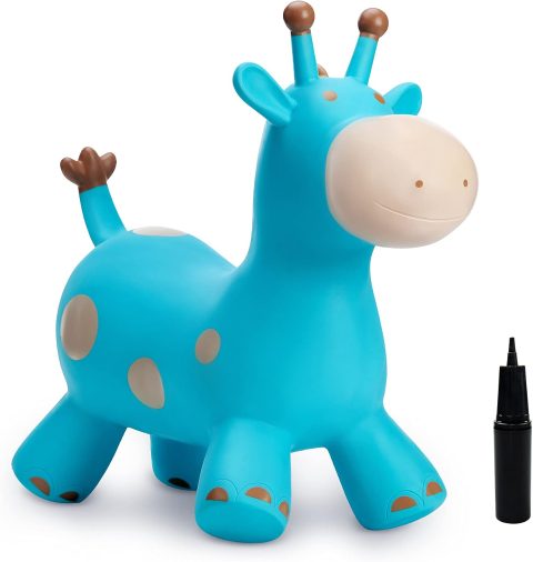 Aufblasbare Hüpfgiraffe – Geschenk für Kleinkinder