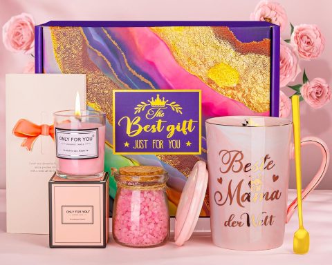 Geschenkbox für Mama mit Tasse und Spa-Set zum Geburtstag