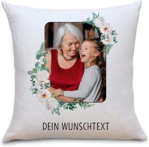 Fotokissen mit eigenem Bild – persönliches Geschenk für Oma