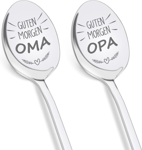 Gravierte Löffel für Oma und Opa – Geschenk im Set