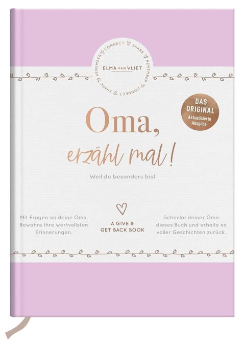 Erinnerungsbuch „Oma, erzähl mal!“ – Geschenk für Großmütter