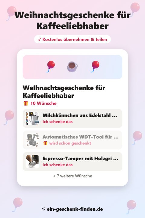 Geschenke für Kaffeeliebhaber: 10 Ideen zu Weihnachten & Geburtstag