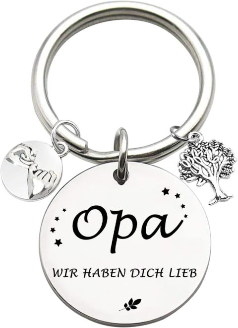 Schlüsselanhänger „Bester Opa“ – kleines Geschenk vom Enkel