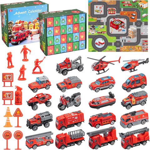 Feuerwehr-Adventskalender für Kinder ab 3 Jahren