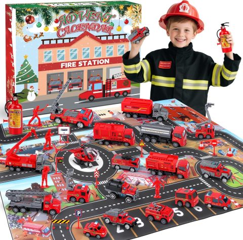 Feuerwehr-Adventskalender für Jungs von 3 bis 6 Jahren