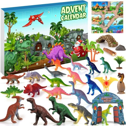 Dino-Adventskalender für Kinder – Spielzeug statt Süßes