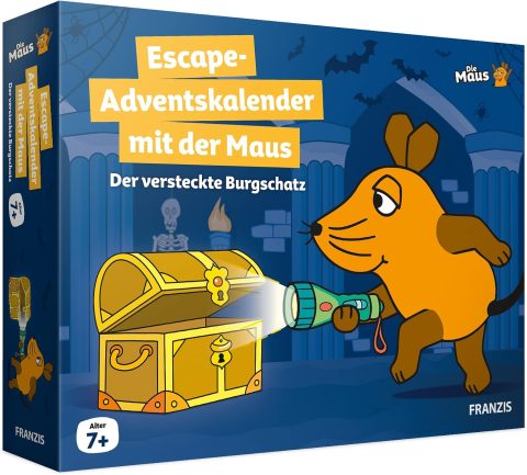 Rätsel-Adventskalender mit der Maus für Kinder ab 7