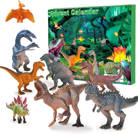 Dino-Adventskalender 2026 für Kinder mit Figuren