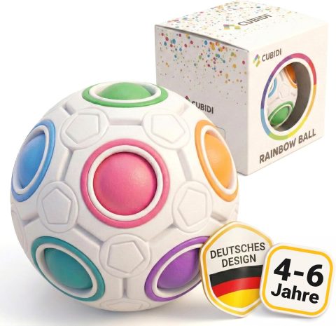 Regenbogenball Kugellabyrinth – Knobelspaß für Kinder