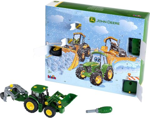 John Deere Traktor-Adventskalender zum Bauen ab 3 Jahren