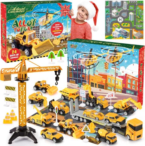Baustellen-Adventskalender für Kinder von 3 bis 6 Jahren