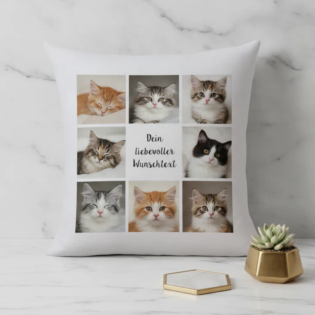 Familienfotos als Kissen – Geschenkidee zum Einzug oder Umzug – Bild 4