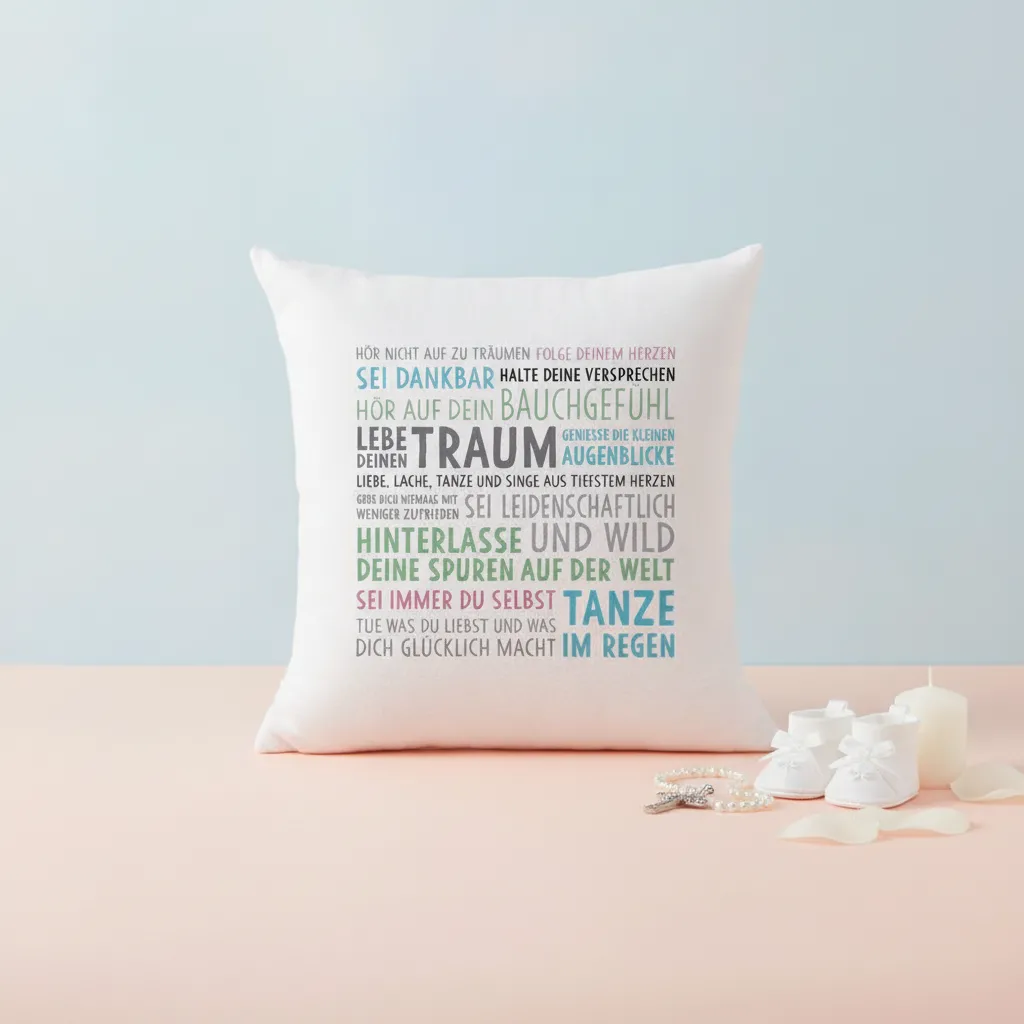 Kissen mit Spruch zur Firmung – Geschenk und Deko
