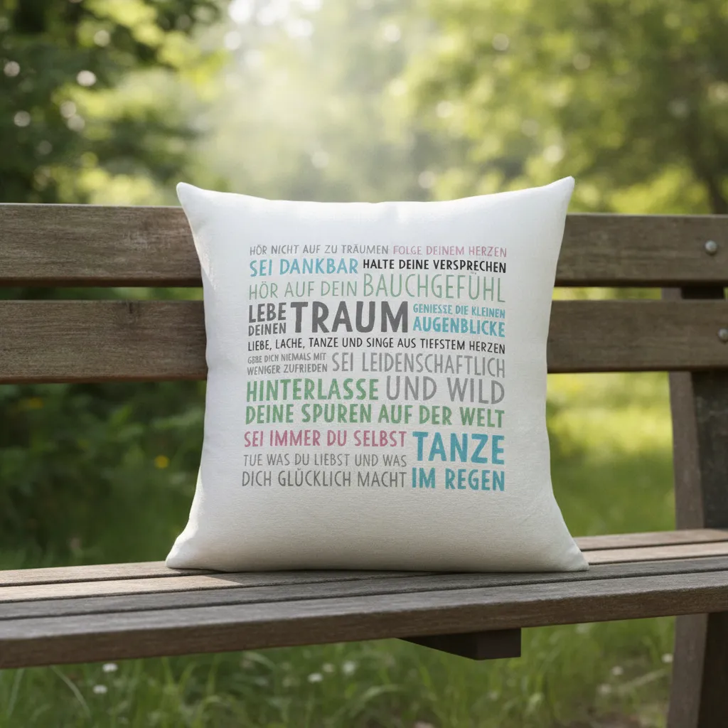 Kissen mit Spruch zur Firmung – Geschenk und Deko – Bild 8
