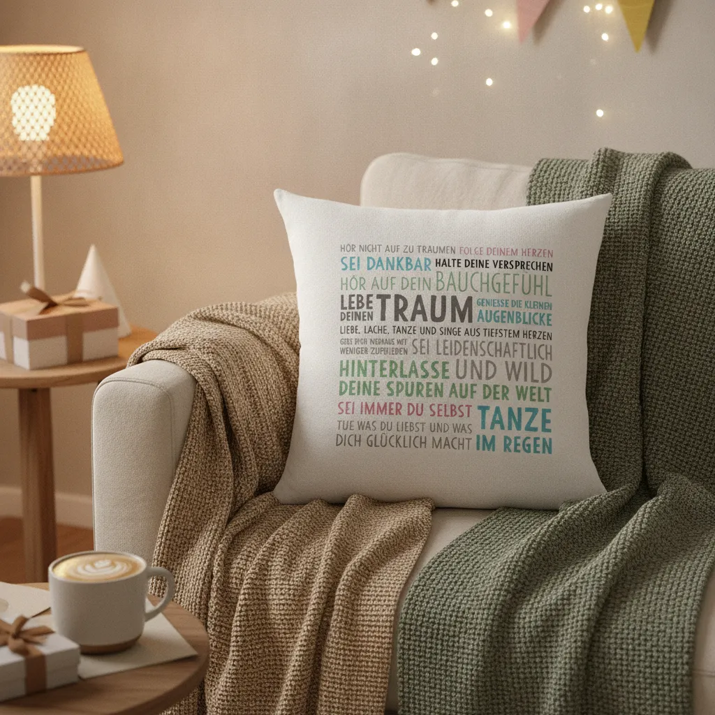 Kissen mit Spruch zur Firmung – Geschenk und Deko – Bild 5