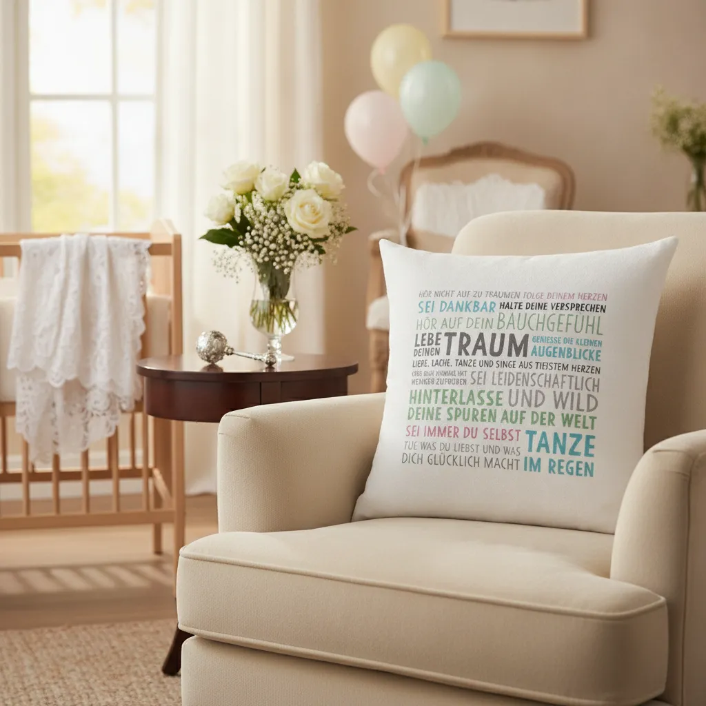 Kissen mit Spruch zur Firmung – Geschenk und Deko – Bild 3