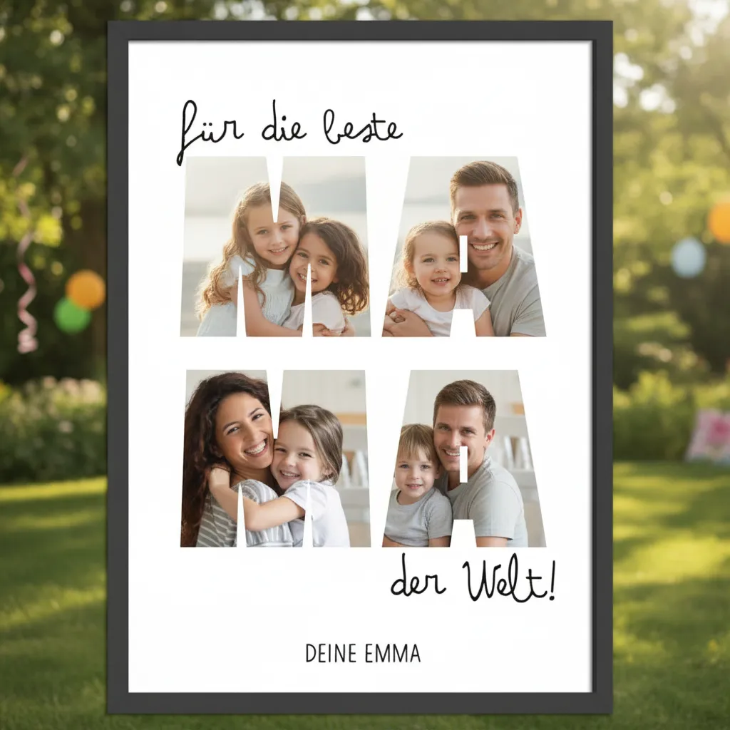 Personalisierte Fotocollage für Mama zum Fest – Bild 9
