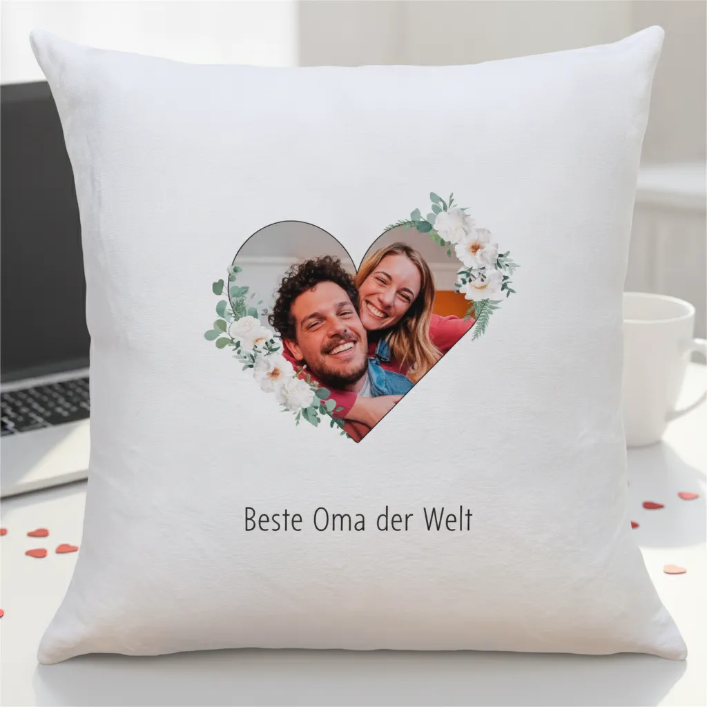 Personalisiertes Fotokissen als Hochzeitsgeschenk fuer das Brautpaar – Bild 2