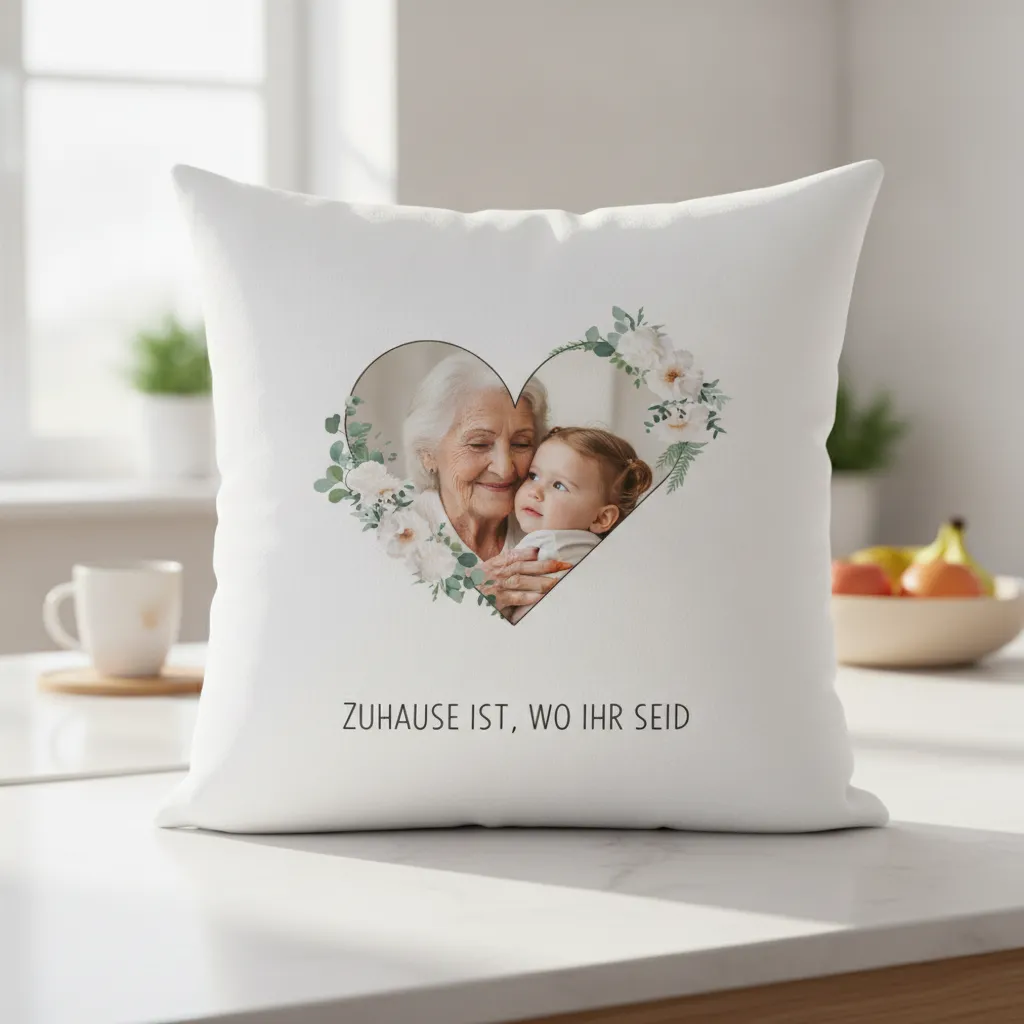 Personalisiertes Fotokissen als Hochzeitsgeschenk fuer das Brautpaar – Bild 3
