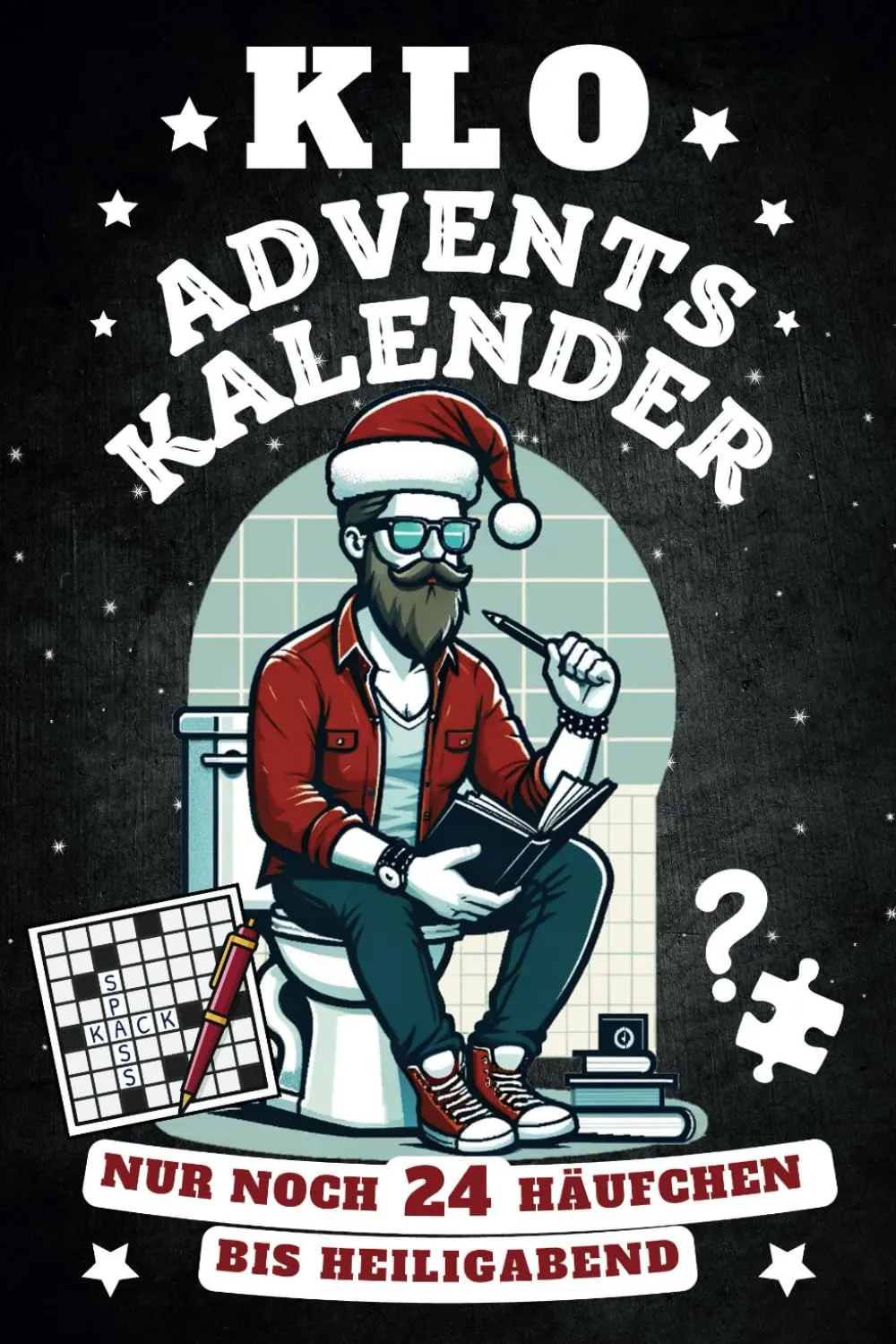 Klo-Adventskalender mit Rätseln und Sprüchen