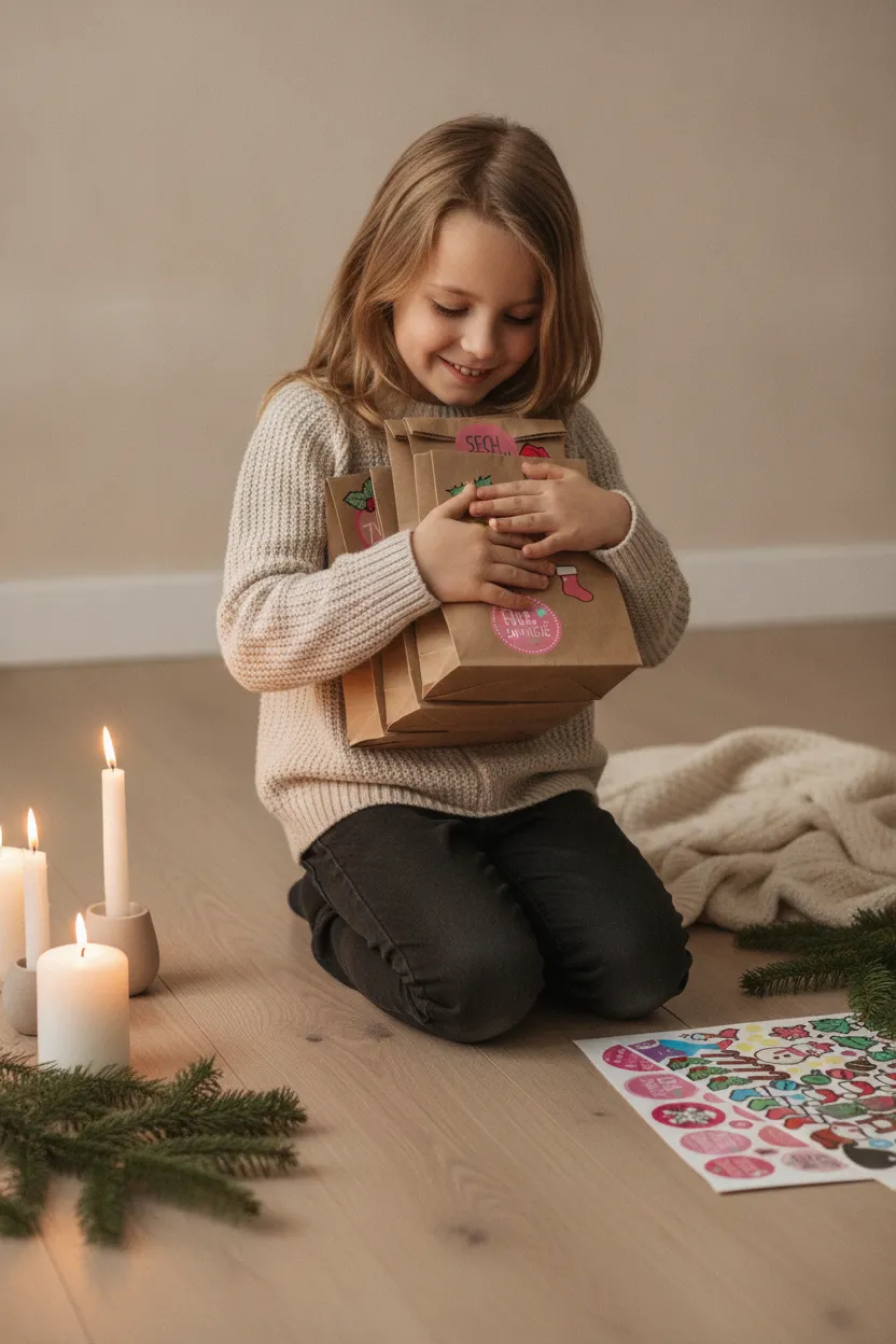 Adventskalender Tüten zum Befüllen – Bastelidee für die Familie – Bild 9
