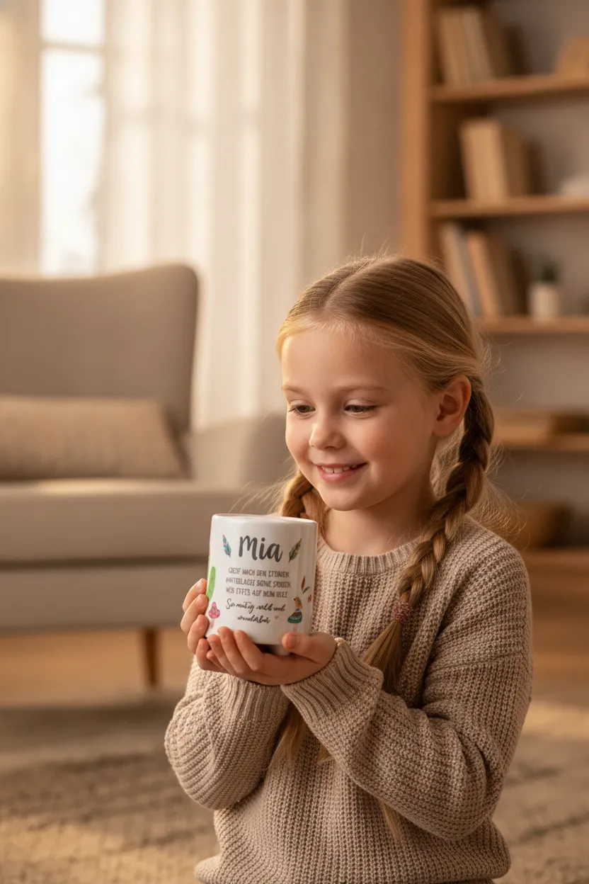 Boho Spardose in Weiß, Grün und Rosa fürs Kinderzimmer – Bild 11
